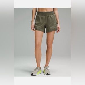 Lululemon Olive Running Shorts - like new